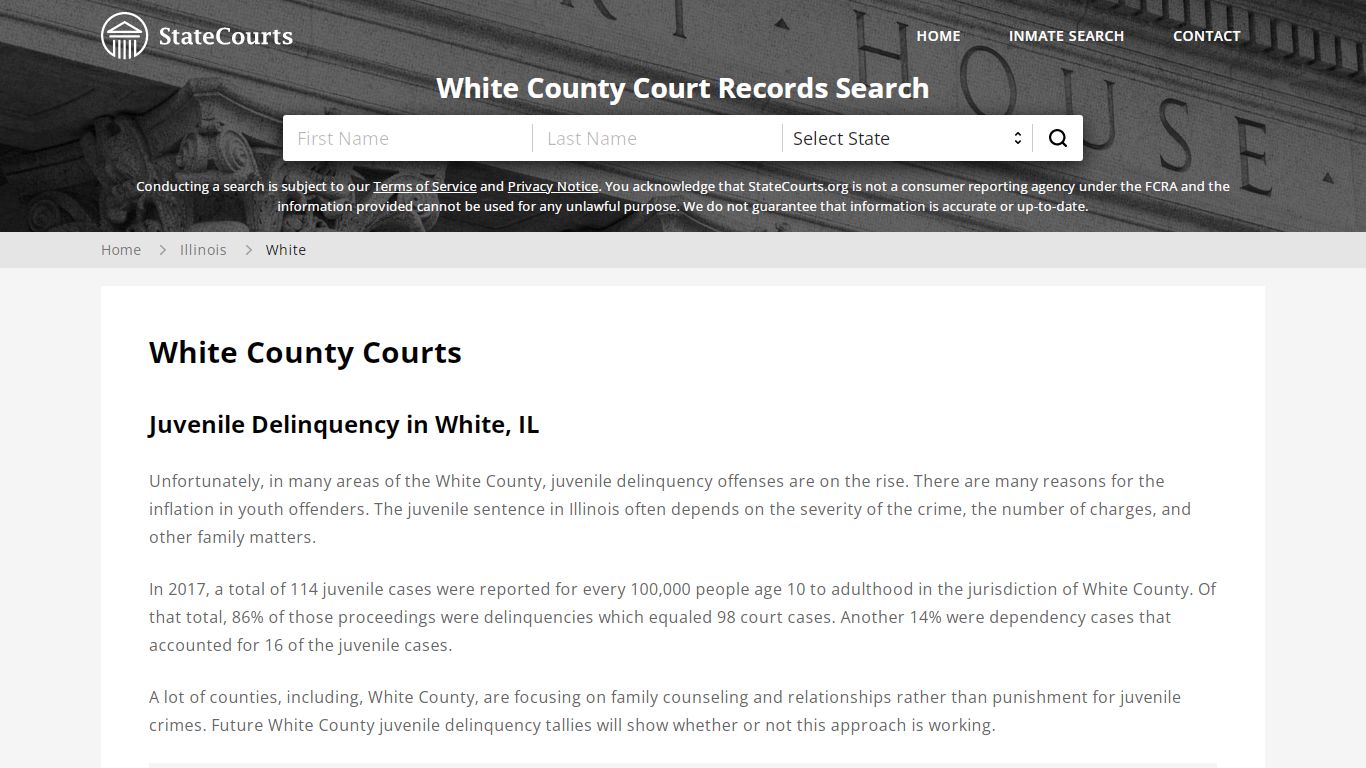 White County, IL Courts - Records & Cases - StateCourts